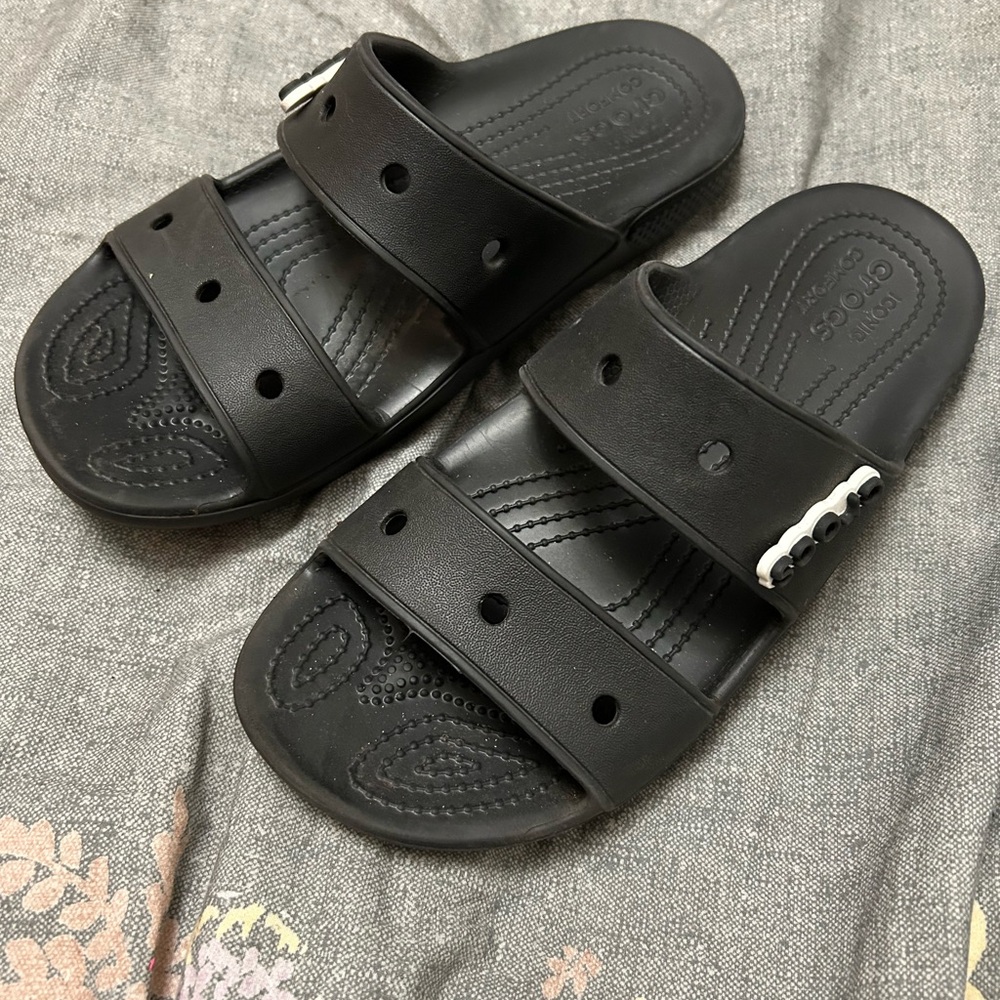 CROCS Black Slide Sandals